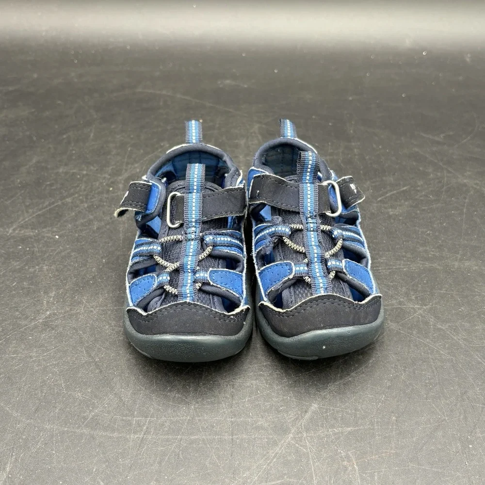 OshKosh B'gosh Toddler Everyplay Flexible Outsole Bump Toe Sandal Blue Size 6M